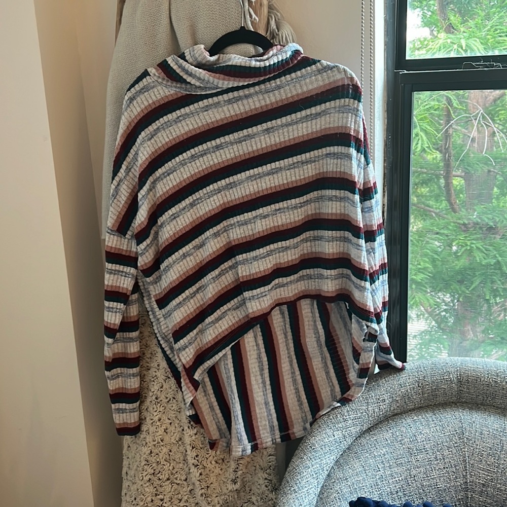 Anthropologie Saturday Sunday Striped Turtleneck